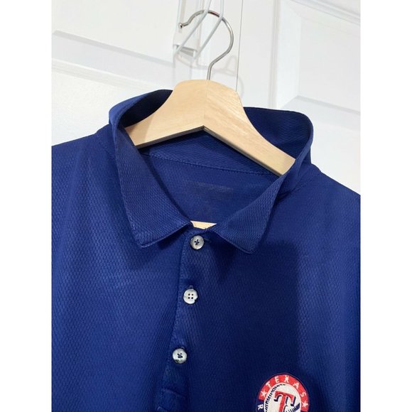 Texas RANGERS Baseball MLB Blue Men's Sz L Polo Shirt - Picture 7 of 8